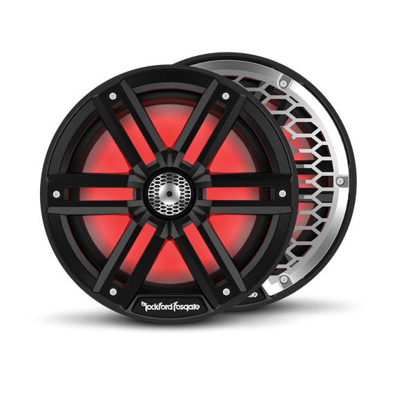 Imagen de sistema de audio Rockford Fosgate para UTV, RZR y X3, compatible con Polaris y Can-Am, ideal para aventuras offroad y rutas todoterreno.