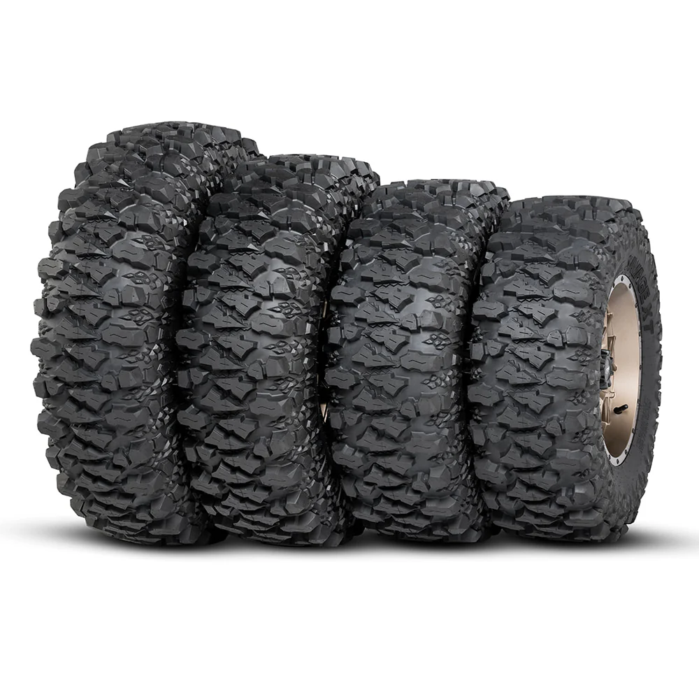 Imagen de llantas ITP Tires para UTV, RZR y X3, optimizadas para terrenos 4x4, offroad, Polaris y Can-Am, ideales para rutas todoterreno