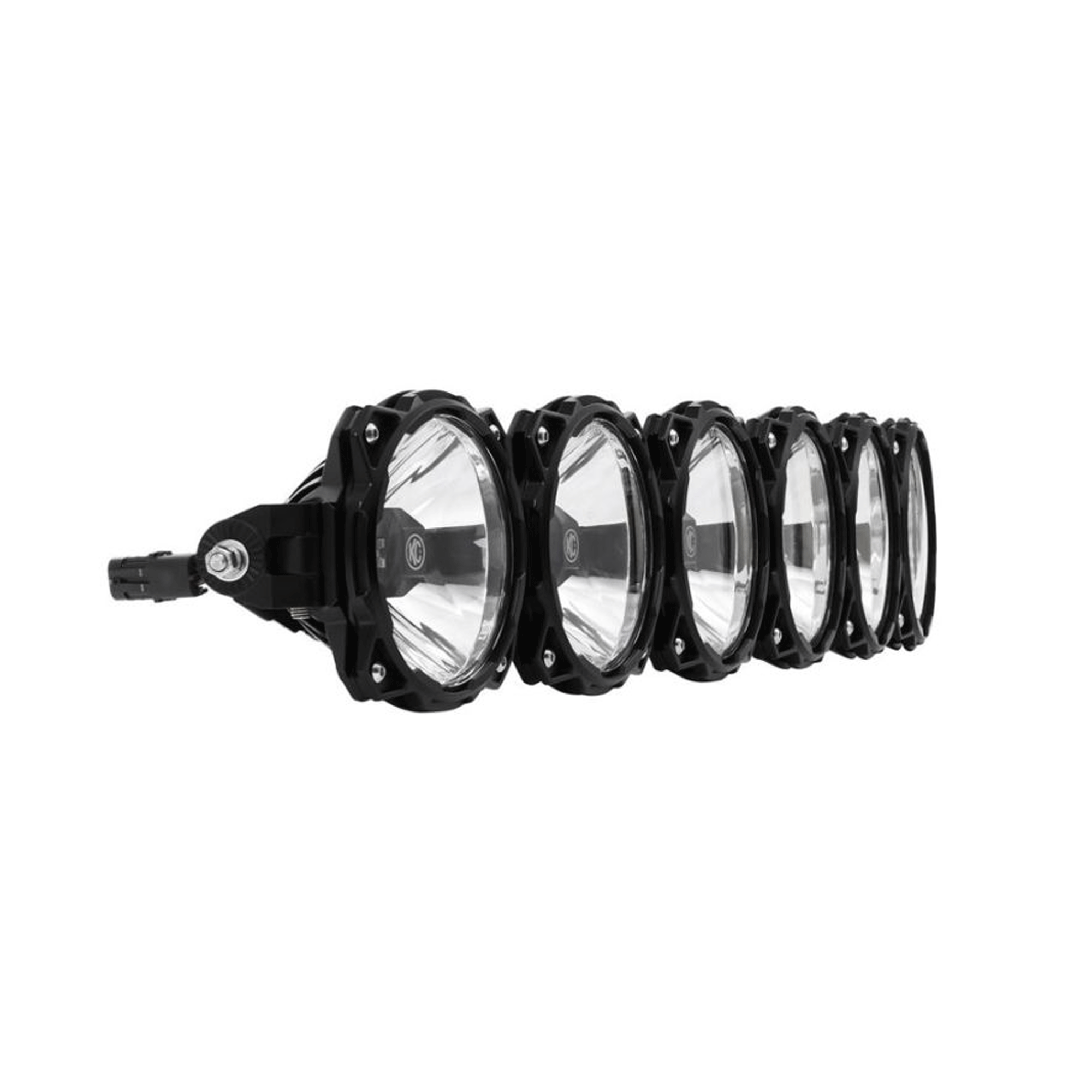 Imagen de luces offroad KC Hilites para UTV, RZR y X3, compatibles con Polaris y Can-Am, perfectas para rutas 4x4 y expediciones todoterreno