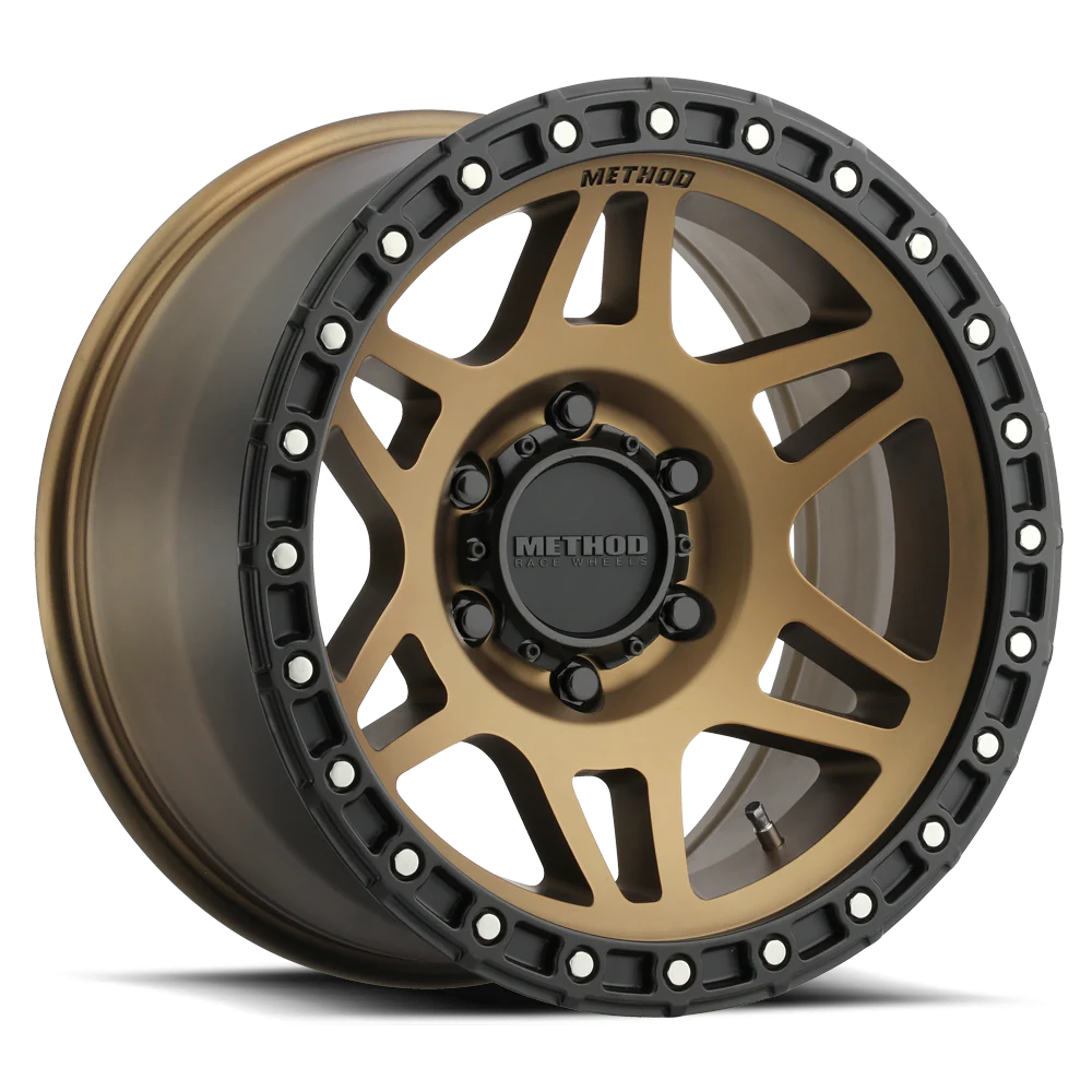Imagen de rines Method Race Wheels para UTV, RZR y X3, compatibles con Polaris y Can-Am, diseñados para rutas 4x4 y aventuras offroad