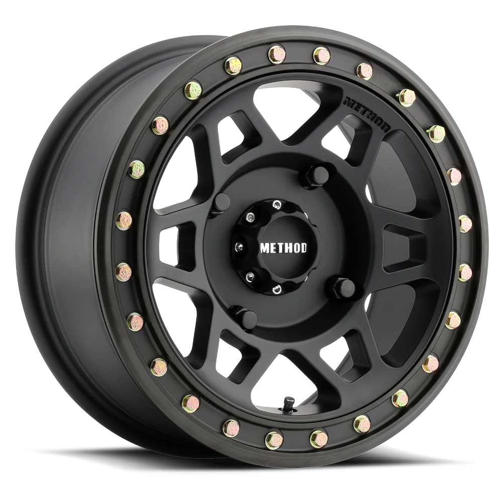 Imagen de rines Method Race Wheels para UTV, RZR y X3, compatibles con Polaris y Can-Am, diseñados para rutas 4x4 y aventuras offroad