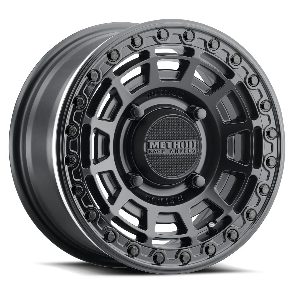 Imagen de rines Method Race Wheels para UTV, RZR y X3, compatibles con Polaris y Can-Am, diseñados para rutas 4x4 y aventuras offroad