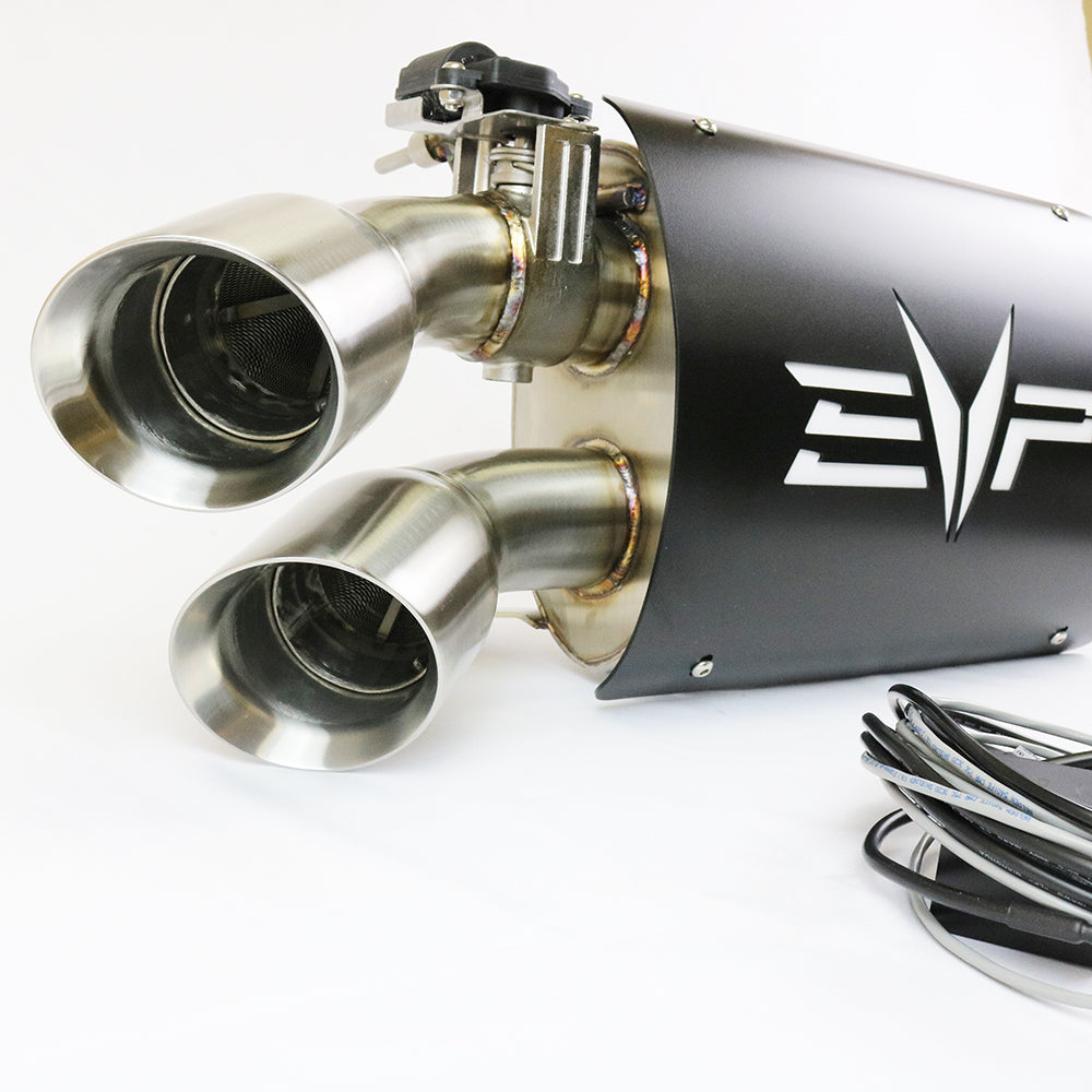 Escape Performance Evo Escudo Negro Con Valvula De Apertura